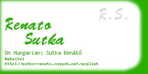 renato sutka business card